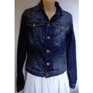 Silver Jeans Co. Jacket Denim Blue Jean Distressed